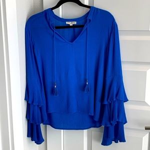 Jachs Girlfriend NY Ruffled Sleeve Blouse
